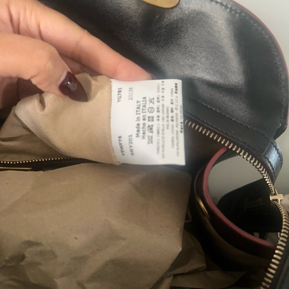 Emporio Armani Black Leather Bag with Gold Accents - Picture 8 of 8